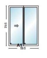 Cascade 2-lite patio slider
