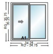 Simonton single slider 