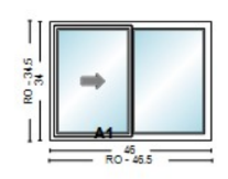 Simonton single slider 