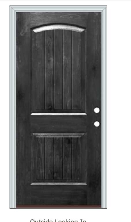 Provia exterior 2-Panel Arch top Craftsman