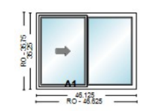 Simonton single slider 